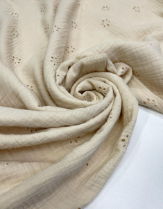 Муслин с вышивкой
