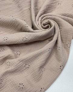 Муслин с вышивкой