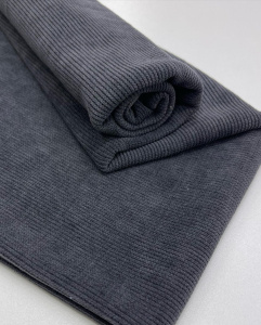 Трикотаж Вельвет Серый