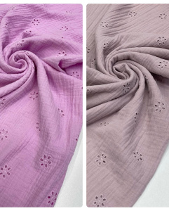 Муслин с вышивкой