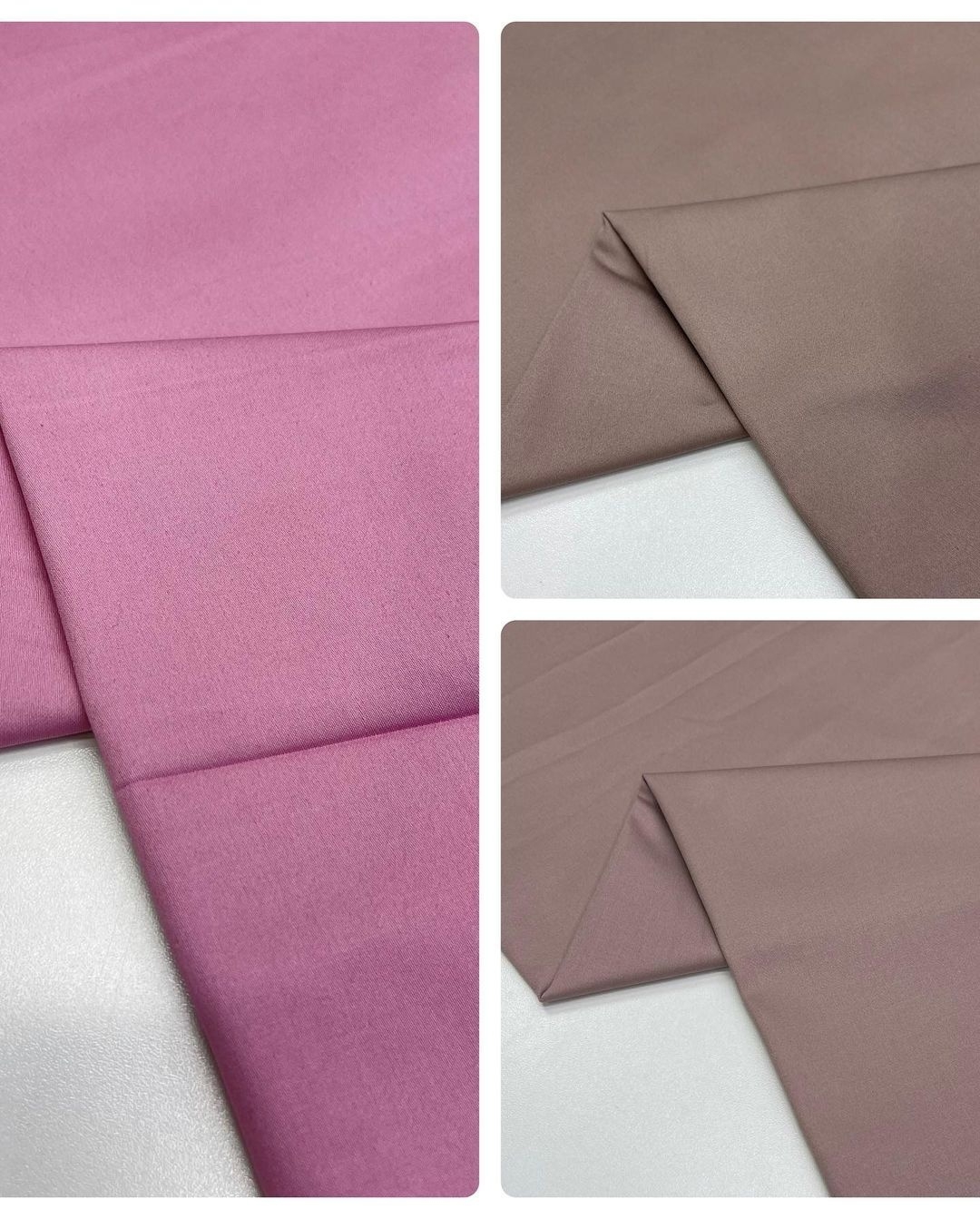 Сатин розовый