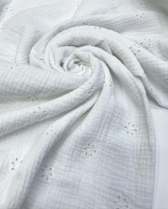 Муслин с вышивкой