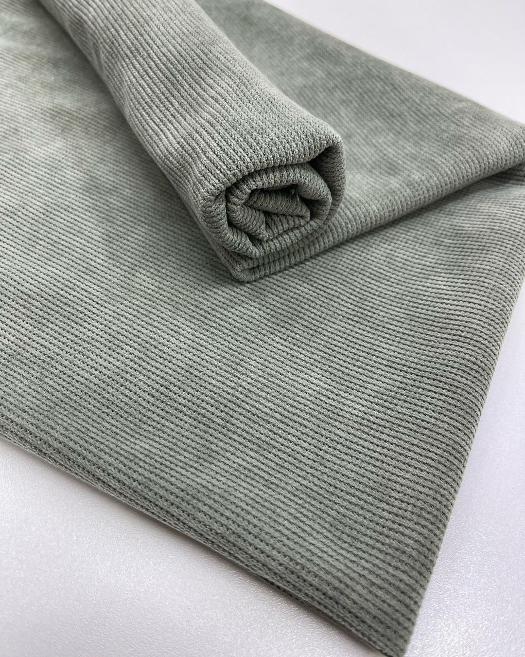 Трикотаж Вельвет Серый