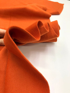 Шерсть с вискозой мандарин