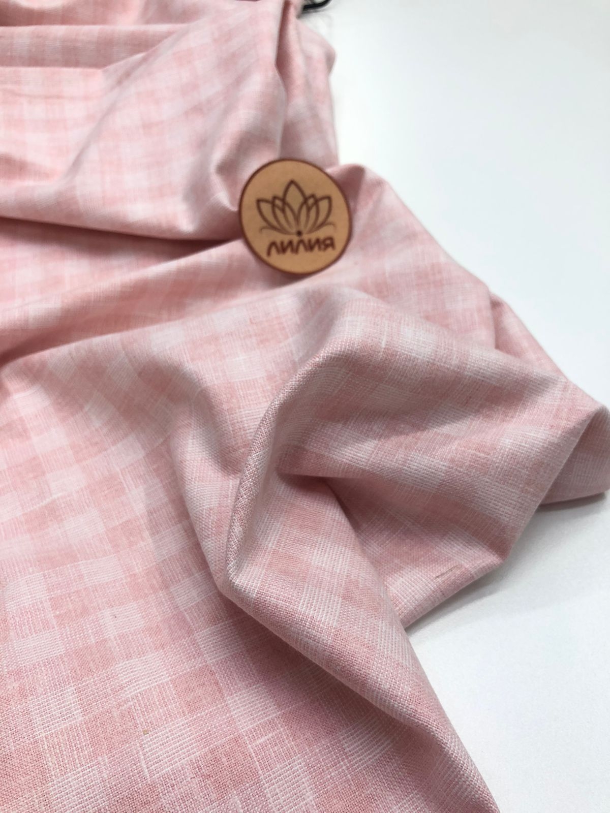 Рубашечная клетка розовая