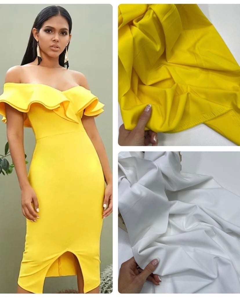 Костюмная ткань желтый