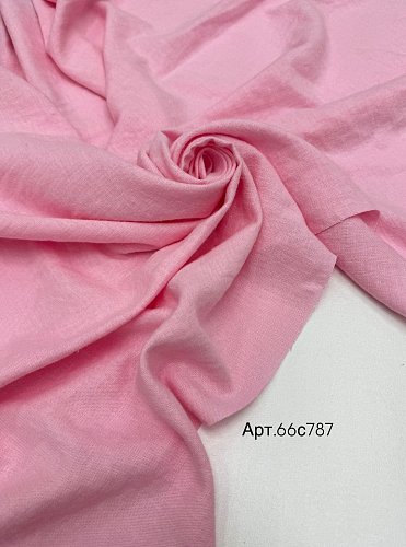 Лён с эфф. мят. Нежно-розовый арт.66с787