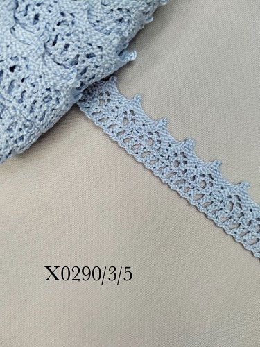 Кружево на коклюш.15-20мм арт.Х0290/3/5 голубой