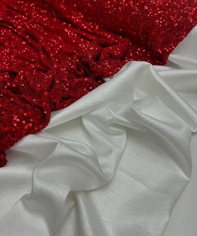 Сатин крэш под кожу цвет:белый