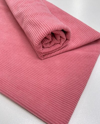 Вельвет барби трикотажная основа арт. 8в68. цвет: розовый