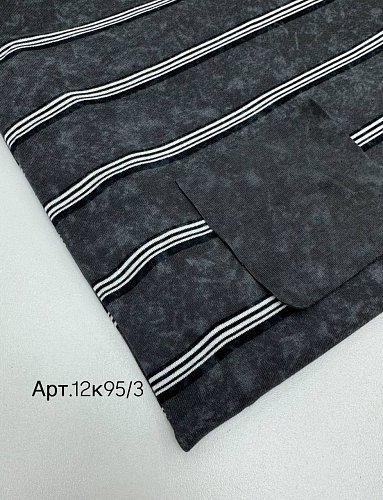 Кулирка Вареная 100хб,230гр,180см Графит, Артикул: 12к95/3