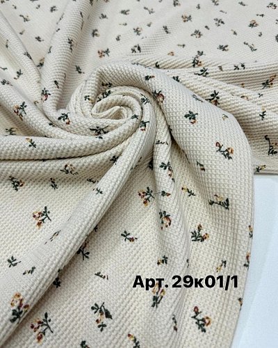 Вафельное полотно арт 29к01/1. цвет: желтые цветы