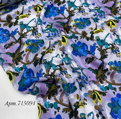 вискоза принт 137см индия. цвет: цветы