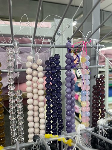 Бусина из натурального камня на леске 10 мм  Артикул 30Б13