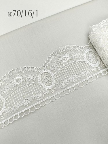 Кружево  70см арт к70/16/1 молочный
