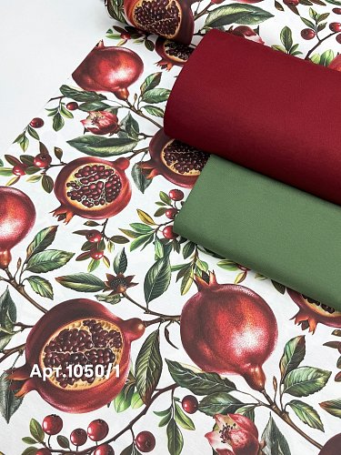 ДАК 180см, 65хб,35пэ,220гр,принт гранаты арт.1050/1