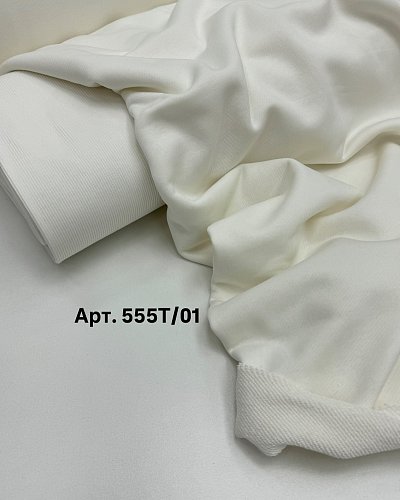 Трикотаж футер петля 3х нить  цв. Молочный арт.555Т/01