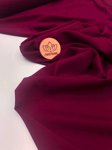 штапель-поплин 95гр/м. цвет: бордовый