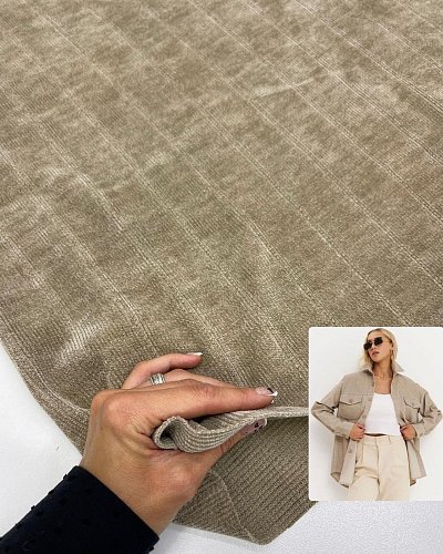 велюр/вельвет 18в23. цвет: бежевый