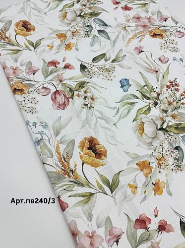 Полотно Вафельное Диджитал 100%хб, арт.пв240/3