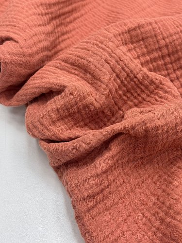 Муслин жатый  однотон 4 слойн