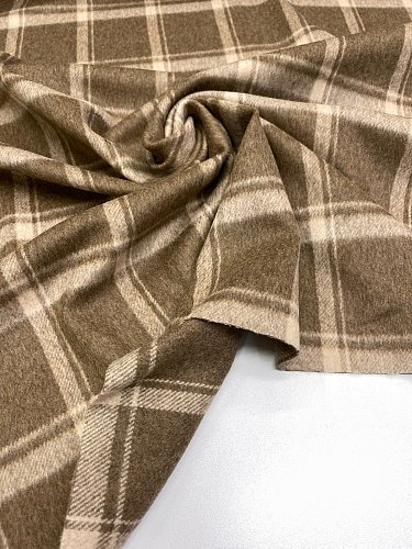 шерсть 80ш,20 пэ арт 24ш02. цвет: крупная клетка коричневая