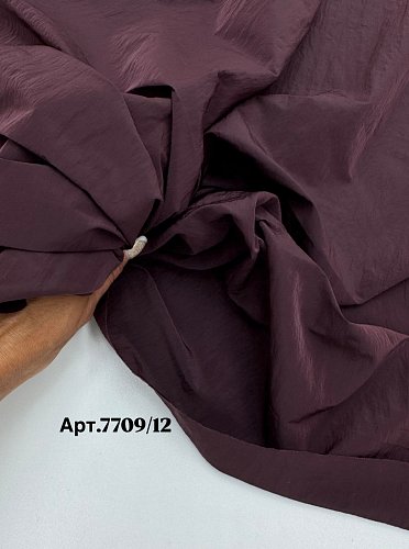 Курточная ткань софт , бордо арт 7709/12