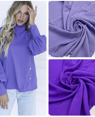 штапель-поплин 95гр/м. цвет: фиолетовый