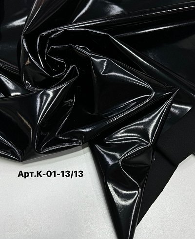 ЭКО кожа лакированная на интерлоке   арт К01-13/13