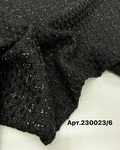 Твид люрекс с шерстью цвет: черный арт:230023/6