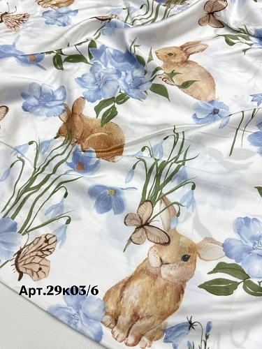 тенсель постельный 29к03/6. цвет: цветы  2