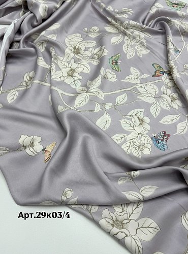 тенсель постельный 29к03/4. цвет: цветы на сирени