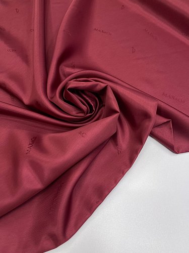 вискоза max mara подкладочная  бордовый