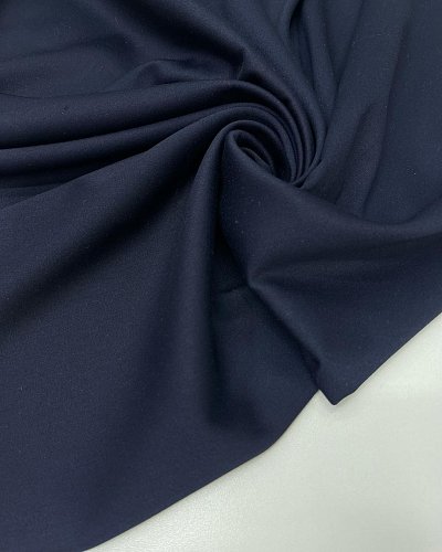 креп костюмный  цвет: темно-синий